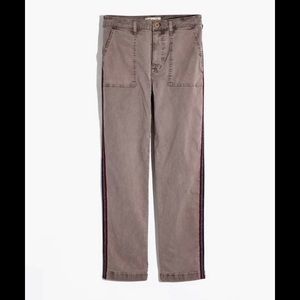 Madewell Stovepipe Fatigue Pants: Sparkle stripe edition